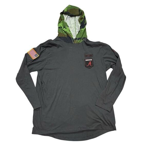 Nike Alabama Crimson Tide Salute To Service Camo Hoodie Men's XL Gray - Picture 1 of 6